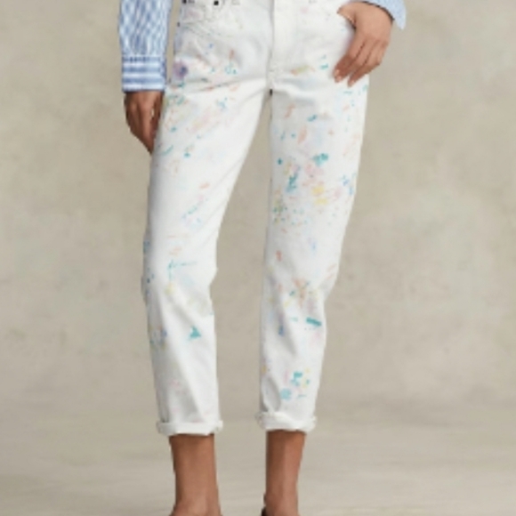 Paint Splatter Avery Boyfriend Jean - Picture 7 of 7